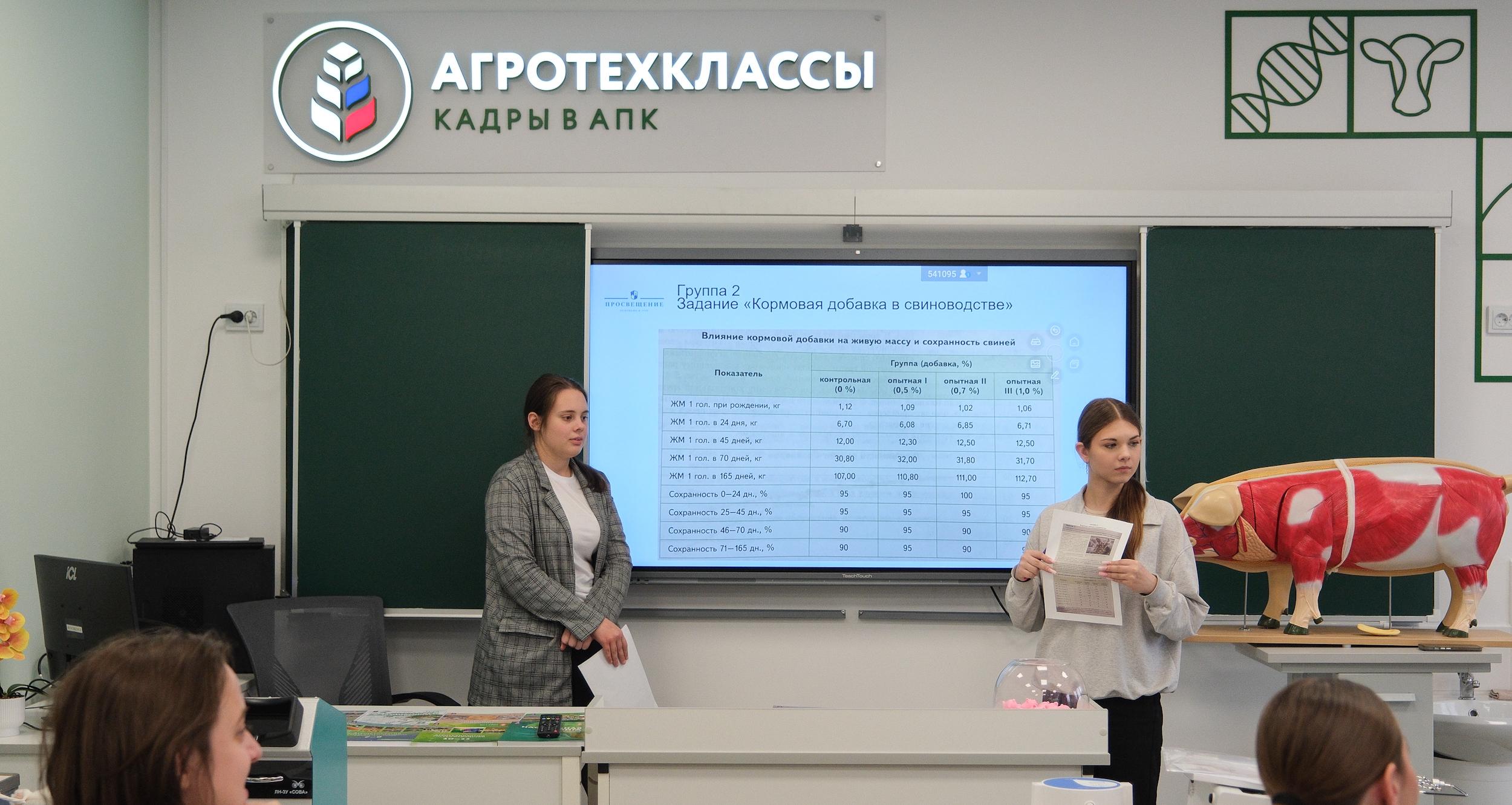 Компания «Сибагро» оборудовала агрокласс в школе села Октябрьское Томского района 