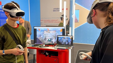 Компания «Сибагро» представила на ВДНХ первую в России VR-экскурсию по свинокомплексу